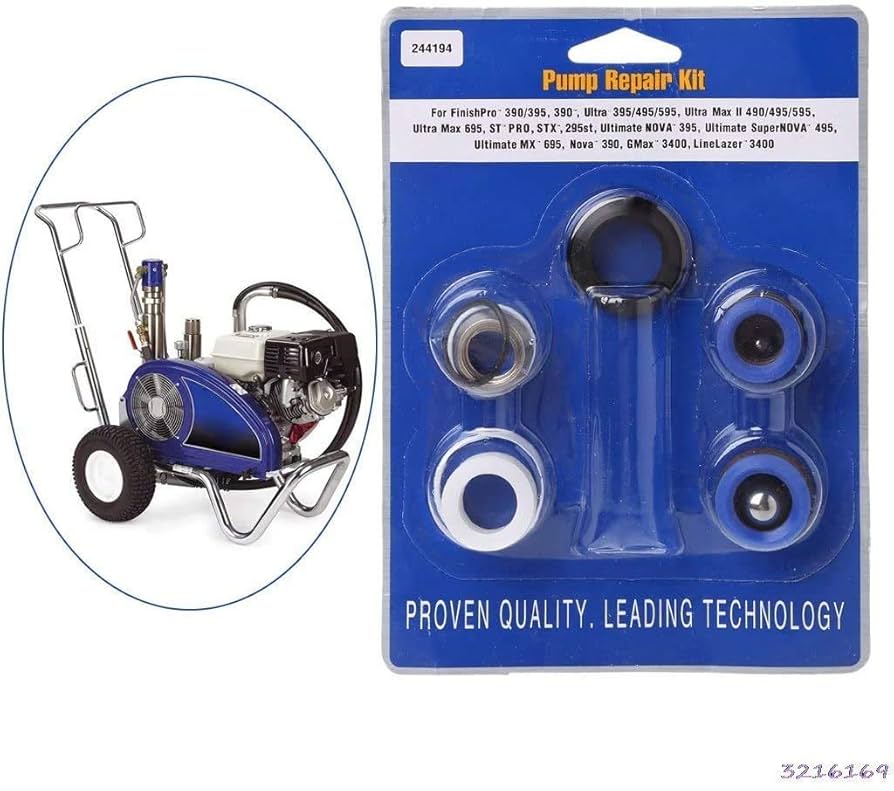 Apple - EVERGREEN 244194 Pump Repair Packing Kit for Graco Airless Paint